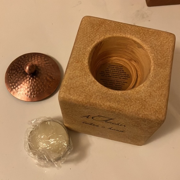 Tea light candle holder with candle - for a teacher - Picture 6 of 10